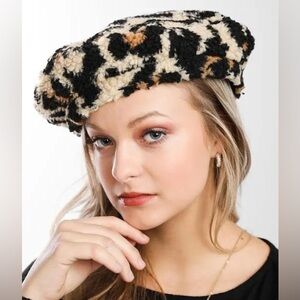 Brixton Black and Cream Beret